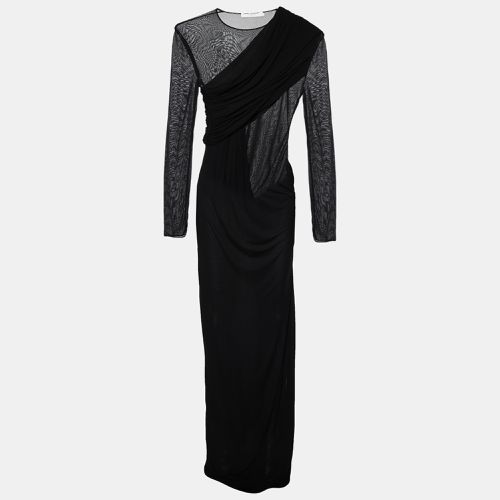 Saint Laurent Crepe & Jersey Draped Gown S - Saint Laurent Paris - Modalova