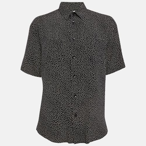 Dotted Print Silk Shirt M - Saint Laurent Paris - Modalova