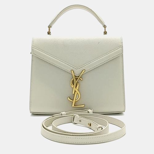 Saint Laurent Grain de Poudre Mini Classic Monogram Cassandra Top Handle Bag - Saint Laurent Paris - Modalova