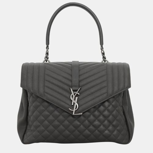 Saint Laurent Dark Monogram College Bag - Saint Laurent Paris - Modalova