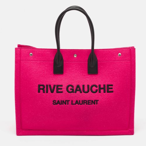 Saint Laurent Fuchsia Wool Large Rive Gauche Tote - Saint Laurent Paris - Modalova