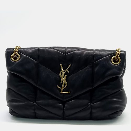 Leather Lulu Puffer Bag Small - Saint Laurent Paris - Modalova