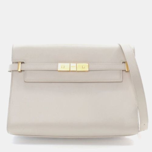 Saint Laurent Manhattan Medium Calfskin Leather Shoulder Bag - Saint Laurent Paris - Modalova