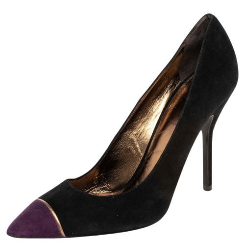 Purple Suede Pointed Toe Pumps Size 41 - Saint Laurent Paris - Modalova