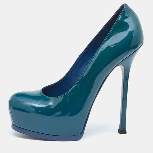 Saint Laurent Patent Leather Tribtoo Platform Pumps Size 40 - Saint Laurent Paris - Modalova