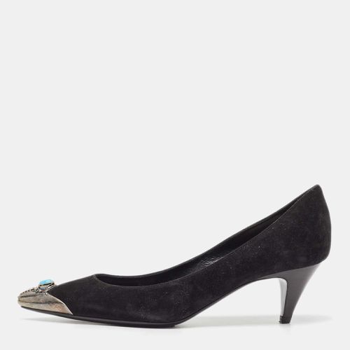 Saint Laurent Suede Pointed Toe Pumps Size 37 - Saint Laurent Paris - Modalova