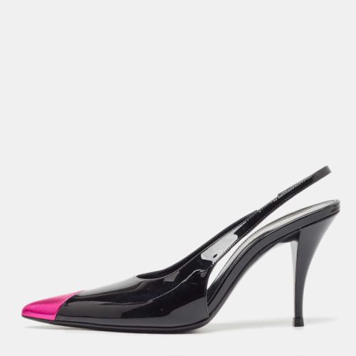 Saint Laurent /Pink Patent and Leather Slingback Pumps Size 36 - Saint Laurent Paris - Modalova