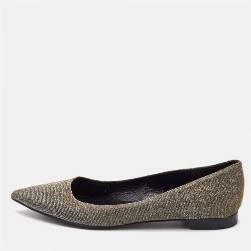 Saint Laurent Lurex Fabric Pointed Toe Ballet Flats Size 38.5 - Saint Laurent Paris - Modalova