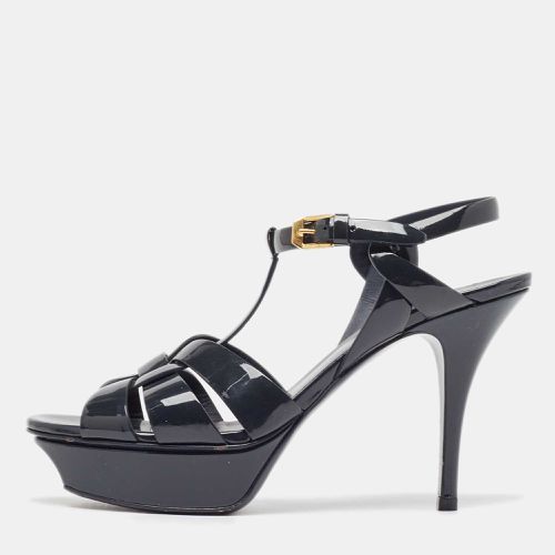 Saint Laurent Patent Tribute Sandals Size 38 - Saint Laurent Paris - Modalova