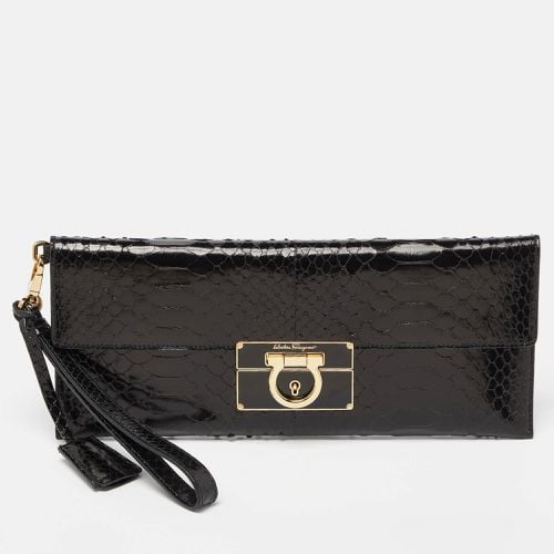 Python Afef Gancio Wristlet Clutch - Salvatore Ferragamo - Modalova