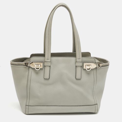 Leather Verve Tote - Salvatore Ferragamo - Modalova