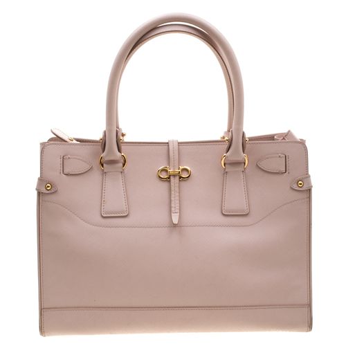 Blush Leather Small Briana Tote - Salvatore Ferragamo - Modalova