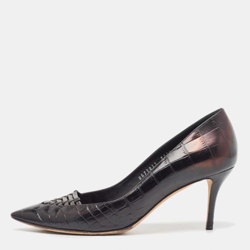 Croc Leather Vara Pumps Size 39 - Salvatore Ferragamo - Modalova