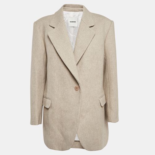 Wool Blend Single Breasted Blazer M - Sandro - Modalova