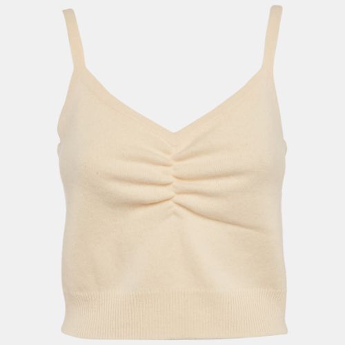 Wool Rib Knit Ruched Camisole Top M - Sandro - Modalova