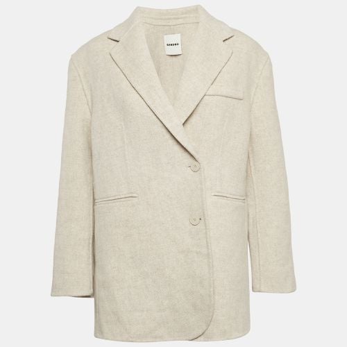 Wool Double Breasted Blazer M - Sandro - Modalova