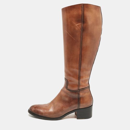 Leather Knee Length Boots Size 38 - Santoni - Modalova