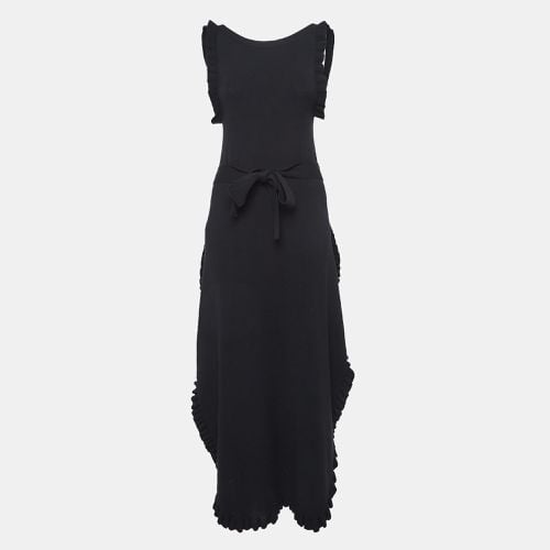 Rib Stretch Knit Ruffled Midi Dress M - See by Chloe - Modalova