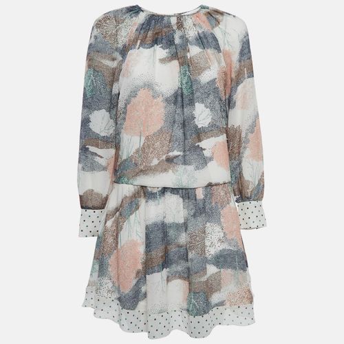 Printed Crepe Raglan Sleeve Mini Dress S - See by Chloe - Modalova