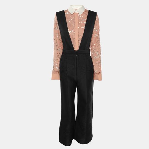 Botanical Crest Jacquard Jumpsuit M - Self-Portrait - Modalova