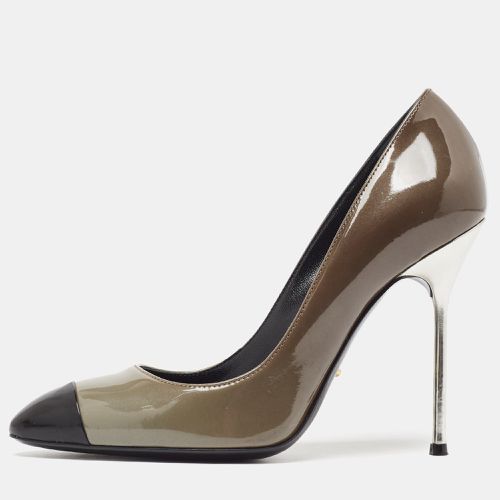 Black Patent Leather Cap Toe Pumps Sie 37 - Sergio Rossi - Modalova