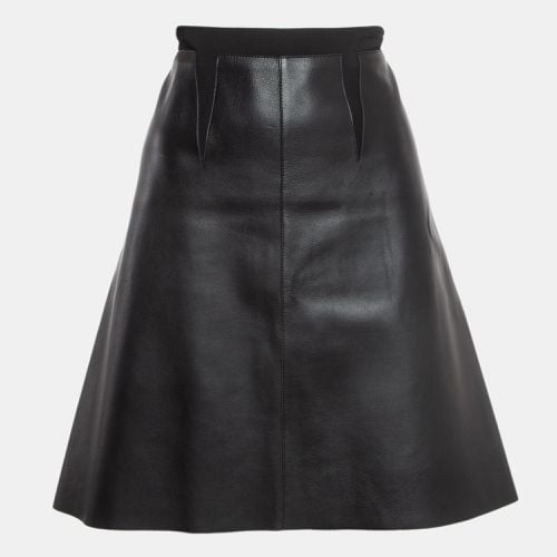 Georgette And Leather Short Skirt M - Sportmax - Modalova