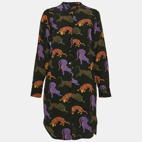 Cats Print Silk Shirt Dress XS - Stella McCartney - Modalova