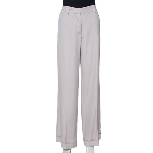 Ecru Silk Blend Wide Leg Trousers M - Stella McCartney - Modalova