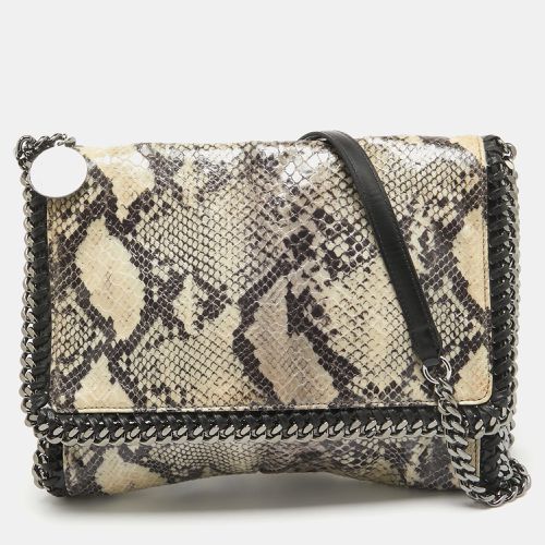 Black Python Print Faux Leather Falabella Shoulder Bag - Stella McCartney - Modalova