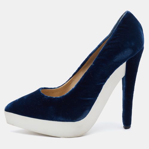 Velvet Pointed Toe Platform Pumps Size 37.5 - Stella McCartney - Modalova