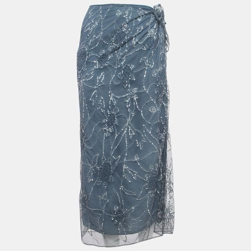 Sequin Embroidered Tulle Midi Skirt L - Polo Ralph Lauren - Modalova