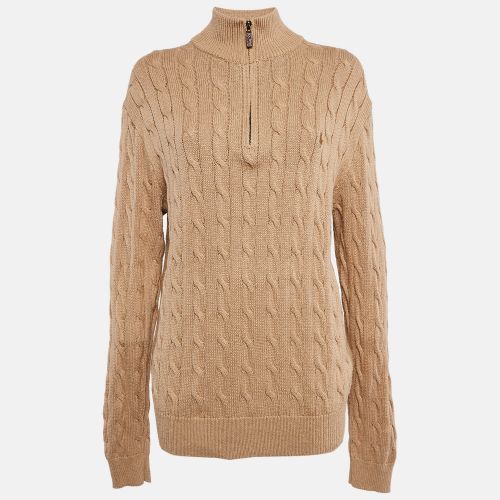 Cable Knit High Neck Sweater L - Polo Ralph Lauren - Modalova