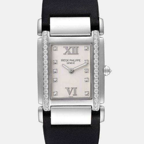 Diamond 18k White Gold Twenty-4 4920R Women's Wristwatch 25 mm - Patek Philippe - Modalova