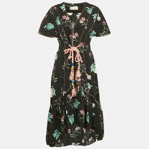 Floral Print Asymmetric Flounce Midi Dress M - Peter Pilotto - Modalova