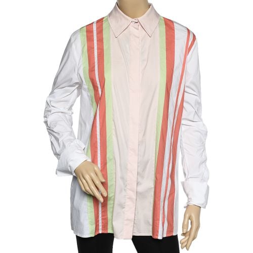 Striped Cotton Cutout Sleeve Detail Shirt S - Peter Pilotto - Modalova