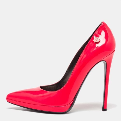 Rose Patent Leather Pointed Toe Pumps Size 40 - Philipp Plein - Modalova