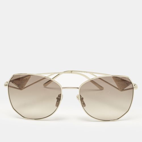 Triangle Logo Gold Tone SPR57Y Sunglasses - Prada - Modalova