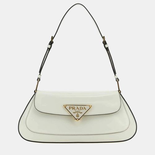 Prada Bianco1N Leather Shoulder Bag - Prada - Modalova