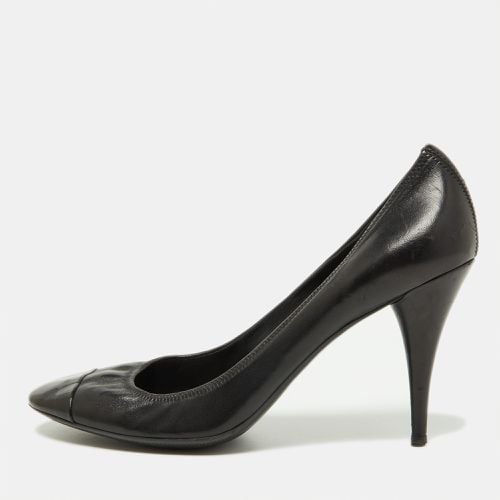 Leather and Patent Cap Toe Pumps Size 40 - Prada Sport - Modalova