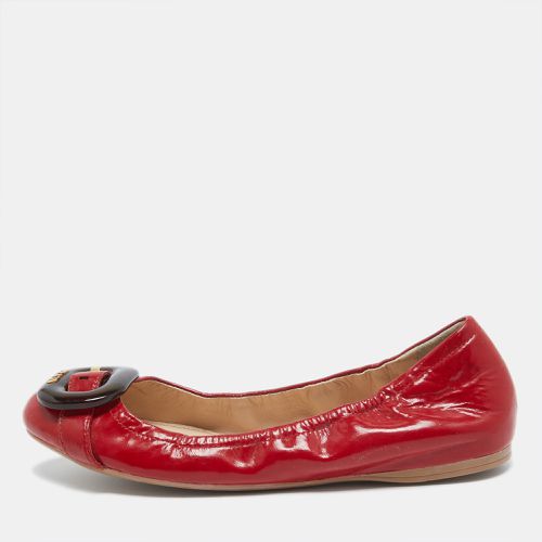 Patent Leather Buckle Ballet Flats Size 39 - Prada Sport - Modalova