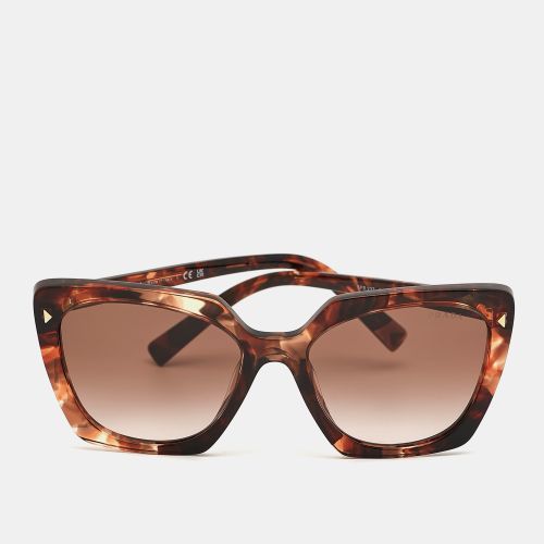 Tortoise Gradient SPR 23Z Square Sunglasses - Prada - Modalova