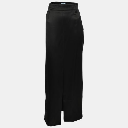 Prada Black Silk Maxi Skirt M - Prada - Modalova