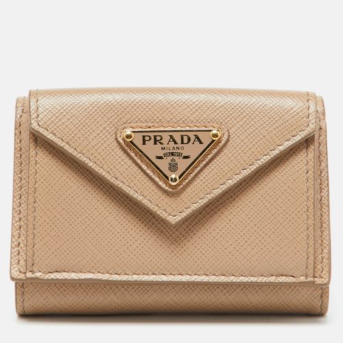 Saffiano Leather Trifold Case Wallet - Prada - Modalova