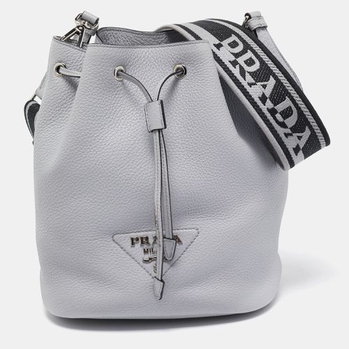 Vitello Daino Soft Leather Bucket Bag - Prada - Modalova