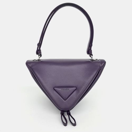 Nappa Triangle Tote and Shoulder Bag - Prada - Modalova