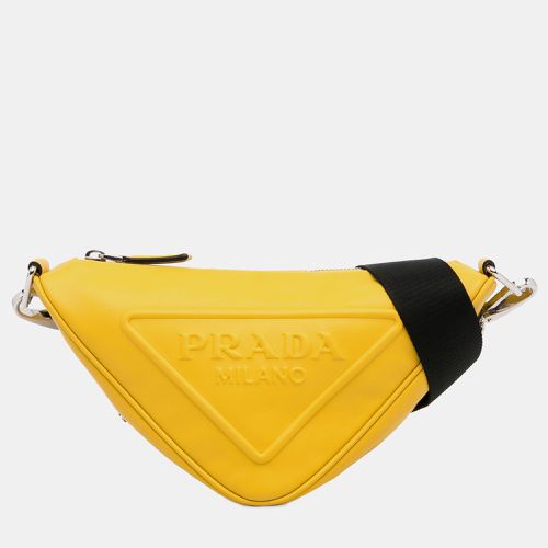 Calf Leather Grace Lux Triangle Crossbody Bag - Prada - Modalova