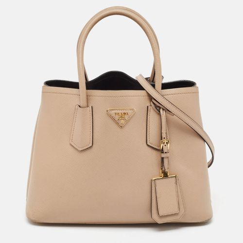 Saffiano Cuir Leather Double Handle Tote - Prada - Modalova