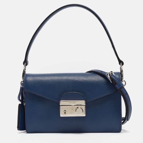 Saffiano Lux Leather Mini Sound Flap Crossbody Bag - Prada - Modalova