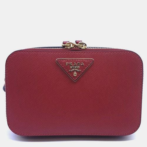 Prada Red Odette Saffiano Belt Bag - Prada - Modalova