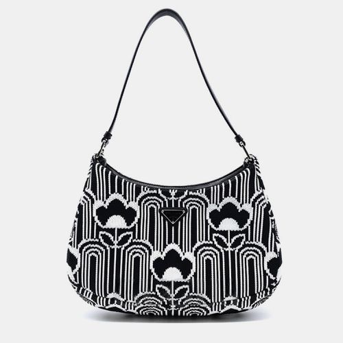 White Jacquard Knit Cleo Bag - Prada - Modalova